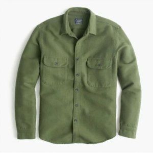 J. Crew Men's Green Heavyweight Chamois Shirt